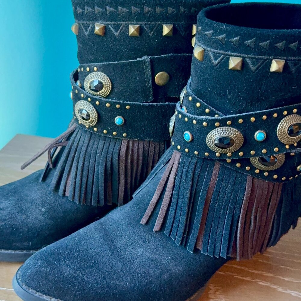 Sbicca Vintage Collection Fringed Boots
